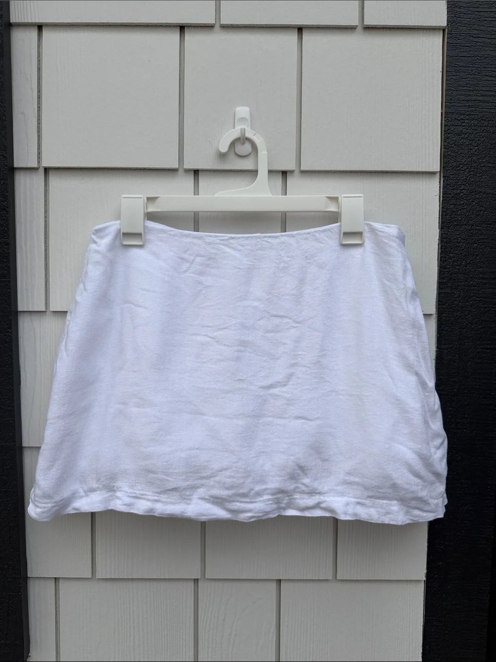 Abercrombie & Fitch White Linen Mini Skort - Picture 1 of 6
